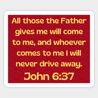 Bible Verse John 6:37 Magnet